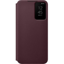 Samsung S906 S22+ Smart Clear View Cover Burgundy EF-ZS906CE